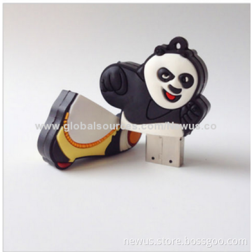 Cartoon Kung Fu Panda USB 2.0 Flash Drive with 2-32GB Capacity